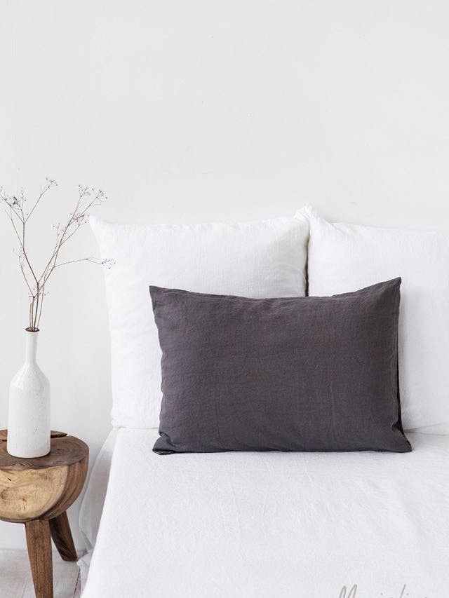 Charcoal Gray Pillowcase for wholesale by MagicLinen (We handle U.S. import procedures for you)