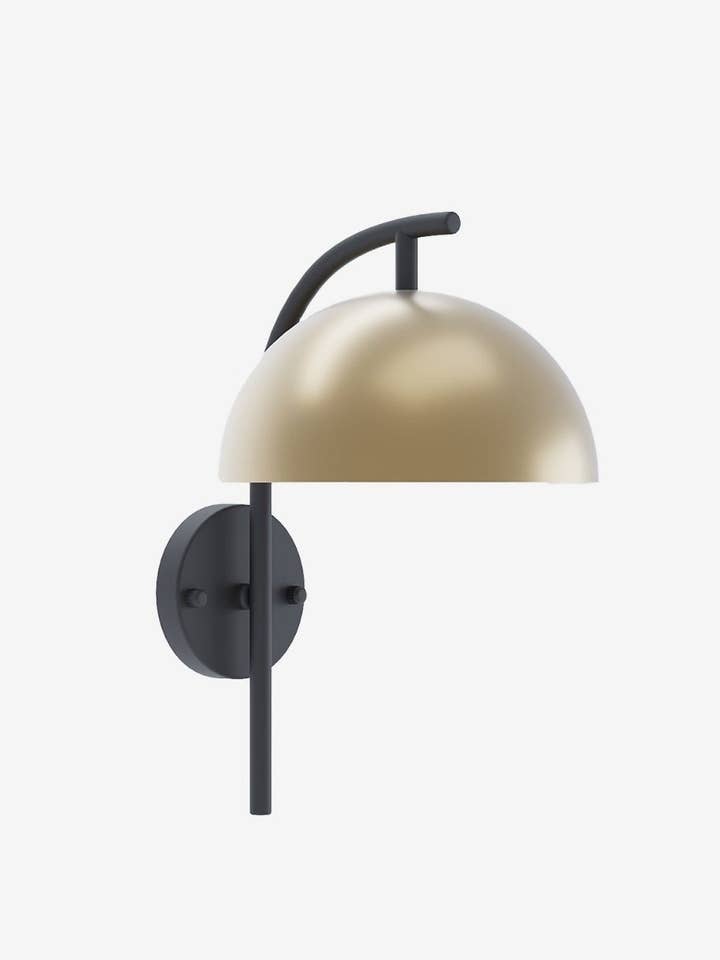 Metalen wandlamp in matte goud Diderot voor wholesale door Potiron
