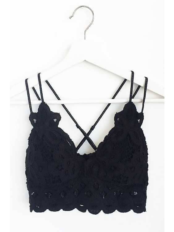 Vanilla Monkey - Wholesale Bralette - Women's - Plus Size Scalloped Lace Cami Bralette
