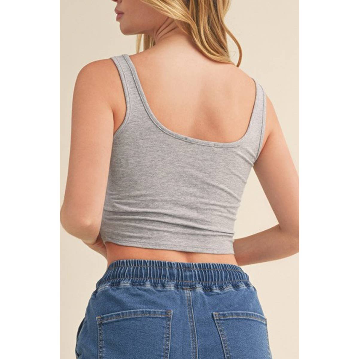 Timeless – wholesale Tank top – Women′s – SCOOP NECK HOOK AND EYE TRIMMED BUSTIER TANK TOP5