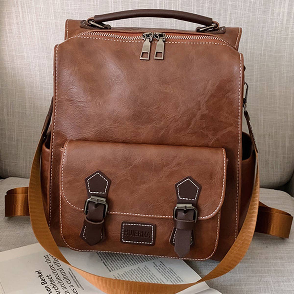 ACCITY - Wholesale Backpack - Women's - LEATHER BACKPACK RETRO FOR WOMEN CROSSBODY BAGS_CWAB075214