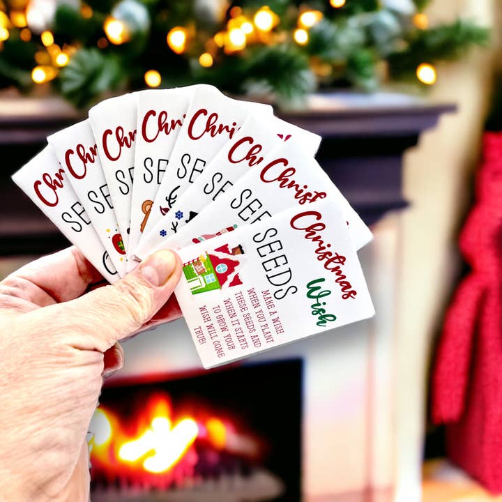 Seed Packets for Christmas - Whimsical Wish Seeds - 10pk for wholesale by Fuschia Designs Shop