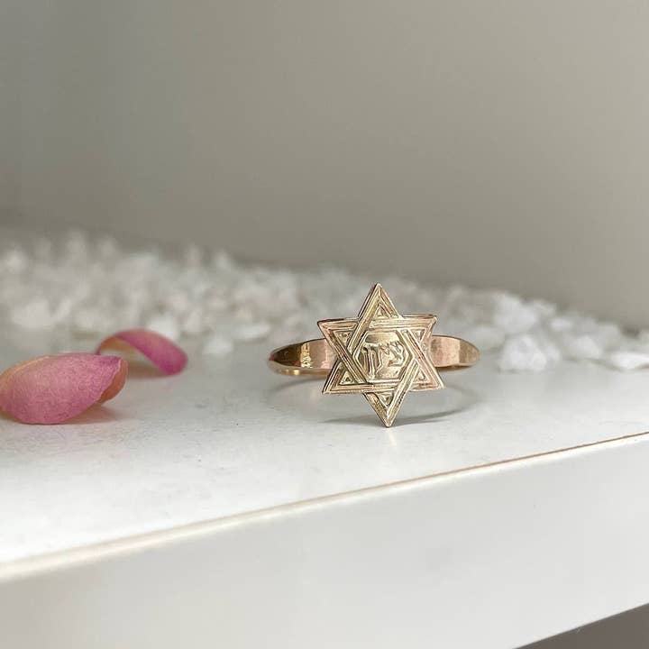 Isabelle Grace Jewelry - Wholesale Band/Stacked Ring - Star Of David Ring2
