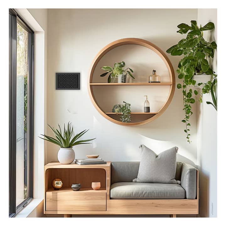 8 „x12" LUCHTAANVOERventilatieopening met afneembare stalen lamellen voor wholesale door Registers and Hardware Hub Inc.