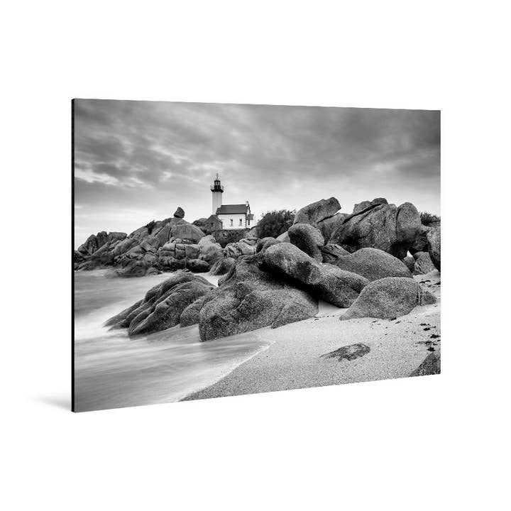 Dibond 30 x 45 cm - Il faro di Pontusval, Finistère per la vendita all'ingrosso da parte di Fabrice Gallou Photographie