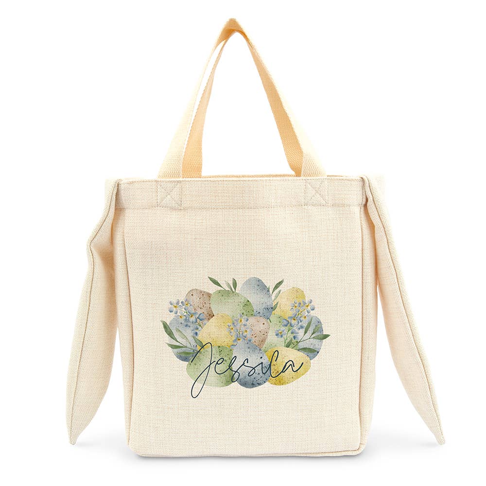 Weddingstar Inc. - Wholesale Draagtas - Dames - Gepersonaliseerde stoffen paastas met konijnenoren - paaseieren0