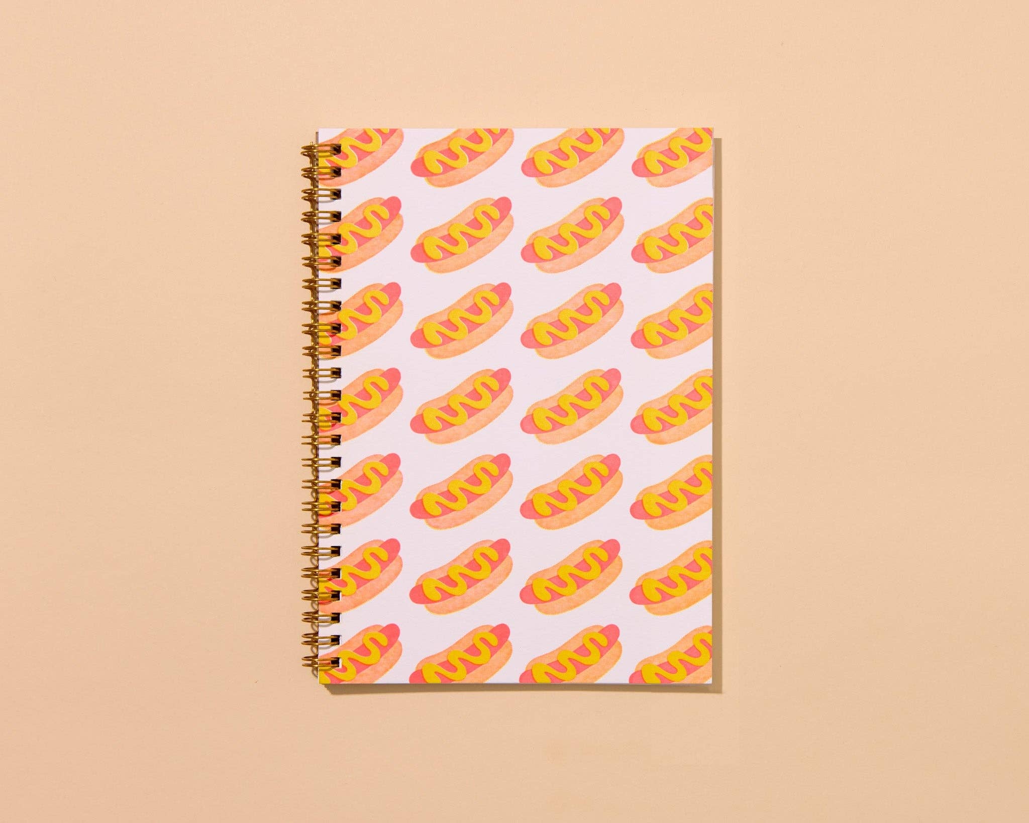 And Here We Are - Wholesale Notebook - Hot Dogs Letterpress Spiral Notebook - Made in USA - Foodie, Grilling, Cook Out  - Stocking stuffer, Holiday, Gift Guide 1