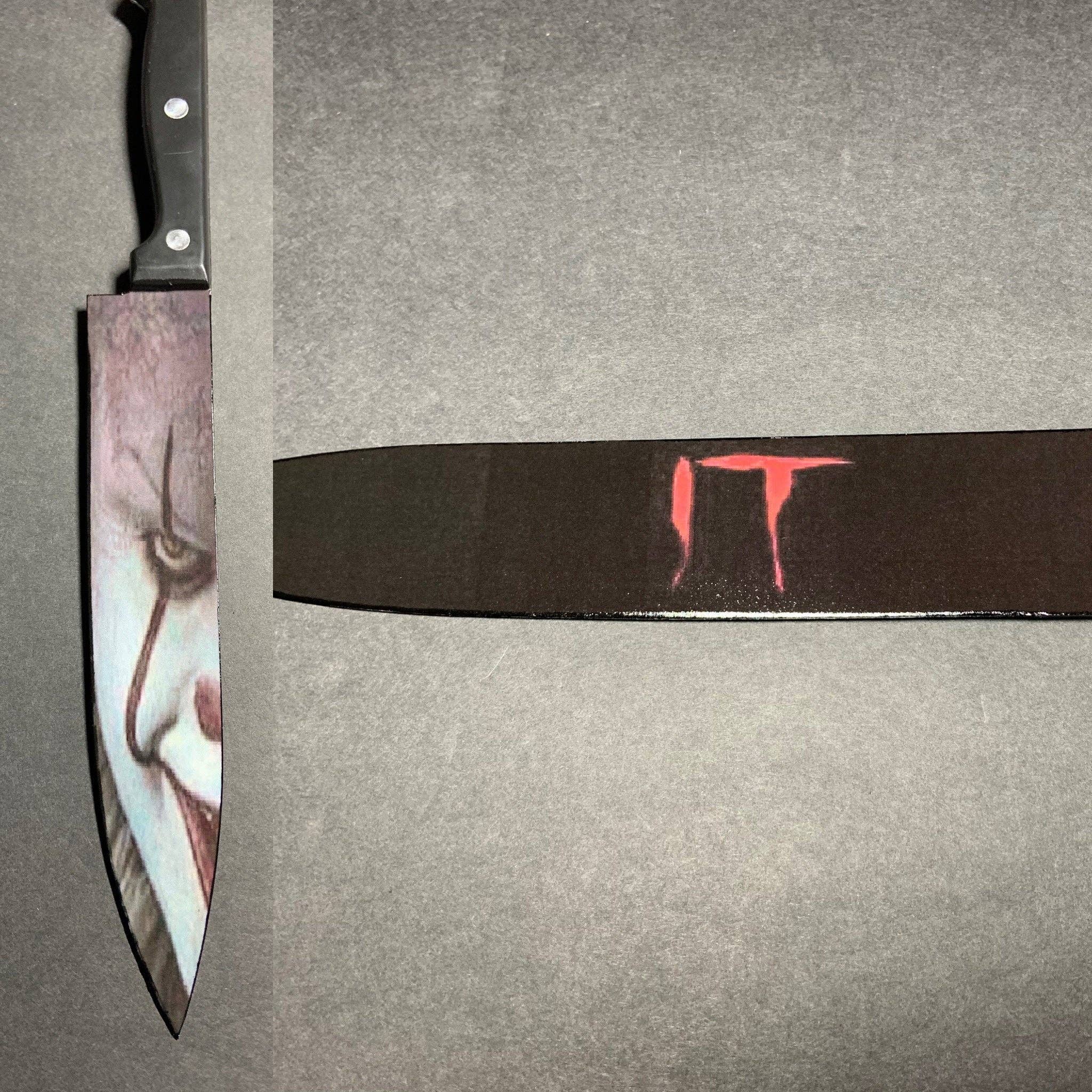 Dead Dave Designs - Vente Couteau de cuisine/multi-usage - Couteau IT Penny Wise avec/sans support sublimé0