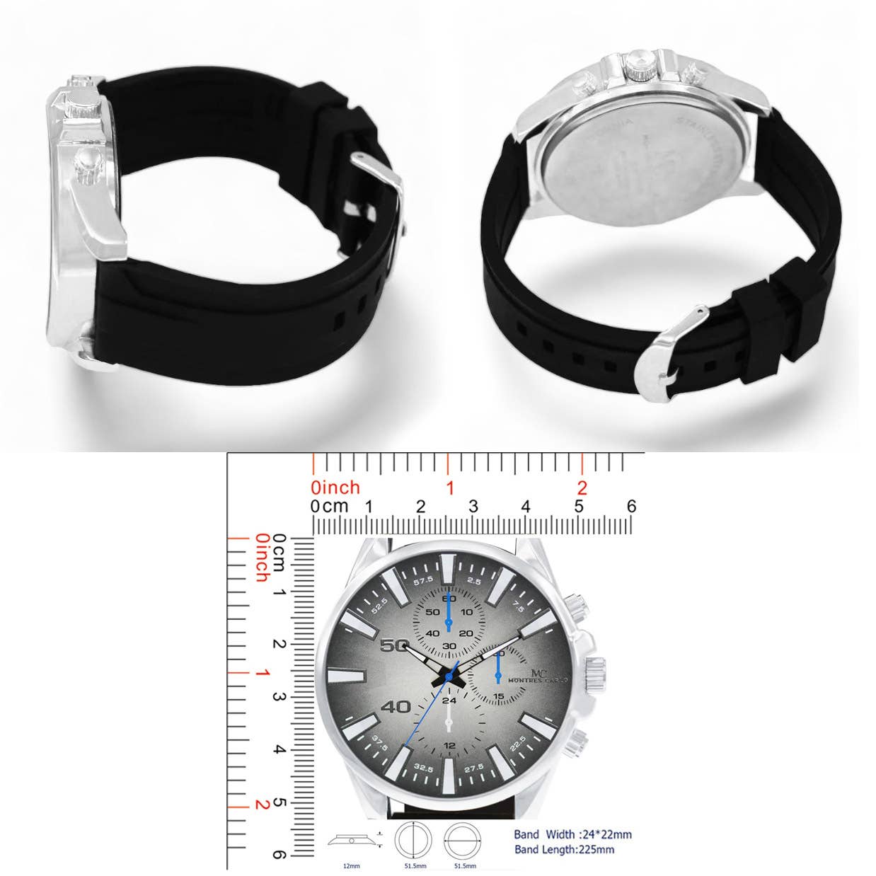 West Coast Jewelry - Wholesale Wrist Watch - Men's - Virtuoso 50mm Men's Watch2