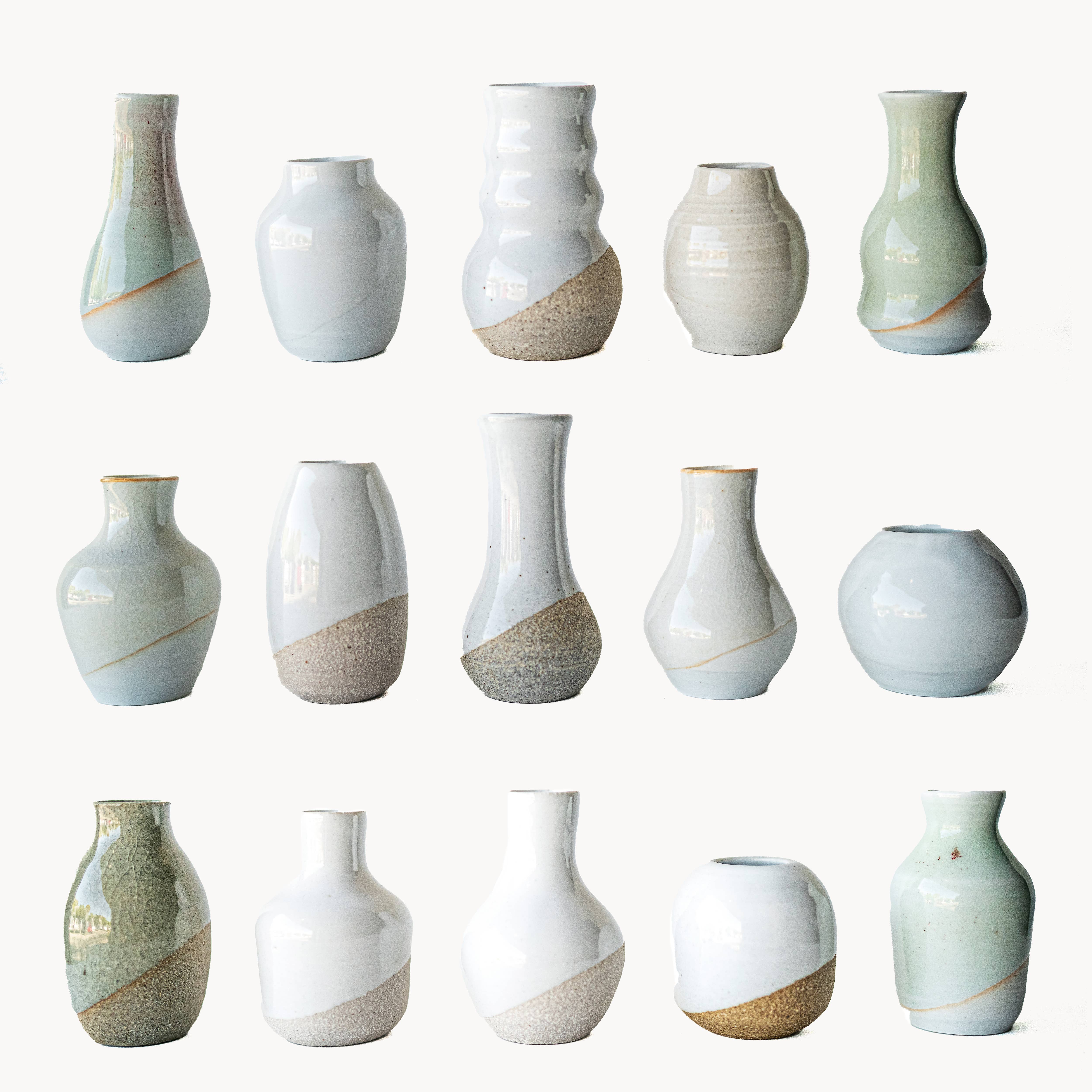 Sara Pilchman Ceramics - Wholesale Vase - TinyPots Bottleneck8