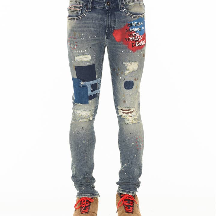 PUNK SUPER SKINNY EM BASQ por atacado de Cult of Individuality