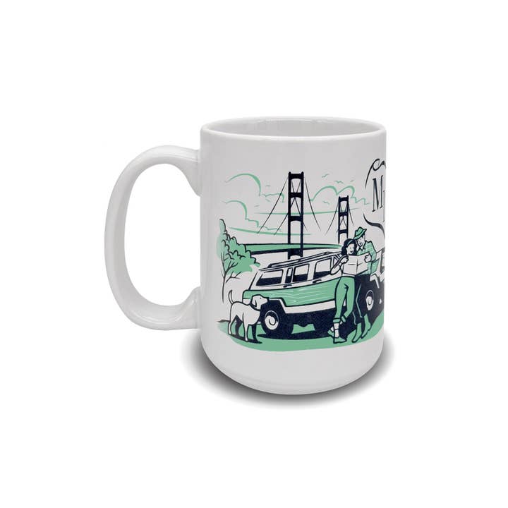 Peninsulas - Wholesale Coffee Mug - Michigan Ceramic Mug3