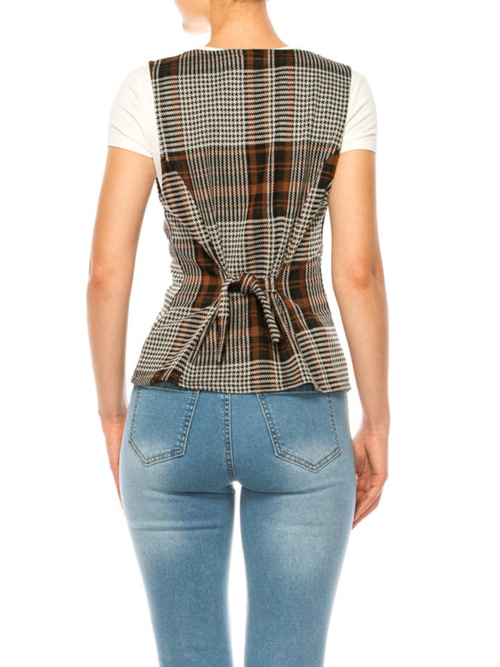 MOA COLLECTION – wholesale Suit vest – Women′s – Women's Dressy Casual Racerback Vest Tuxedo Suit Waistcoat5