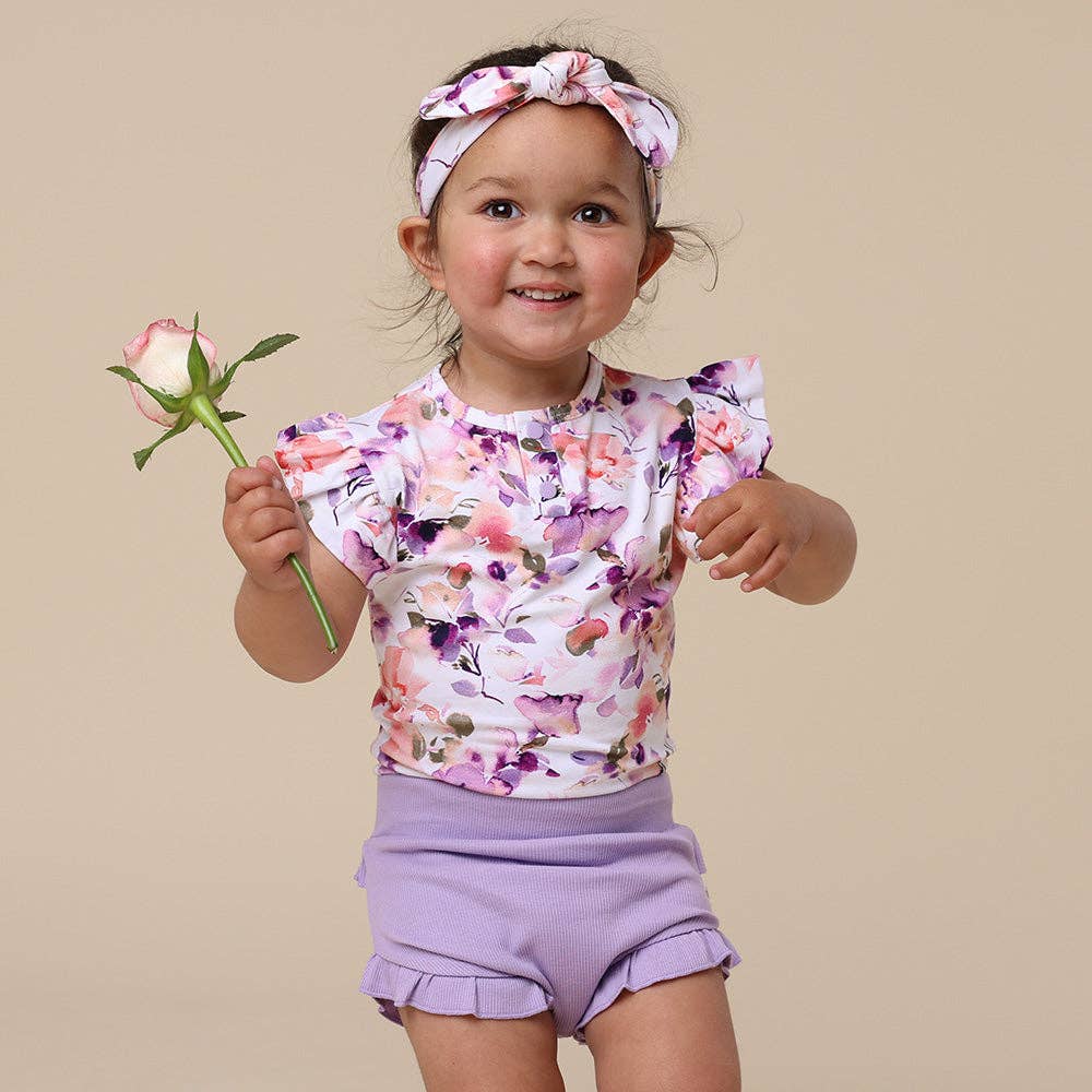 Snuggle Hunny - Wholesale Bodysuit (Non-Footed) - Baby - Blushing Beauty Short Sleeve Organic Bodysuit with Frill4