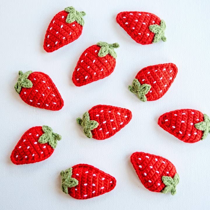 Strawberry Hair Clips for wholesale by Hemsin Atelier