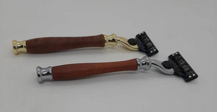 Lyons Woodturning - Wholesale Razor - Timber Handled Razor - Gillette Mach III1