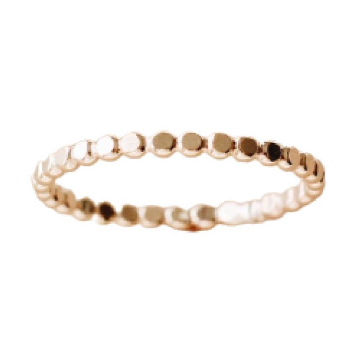 Thin Gold Bead Toe Ring for wholesale by CALIFORNIA TOE RINGS
