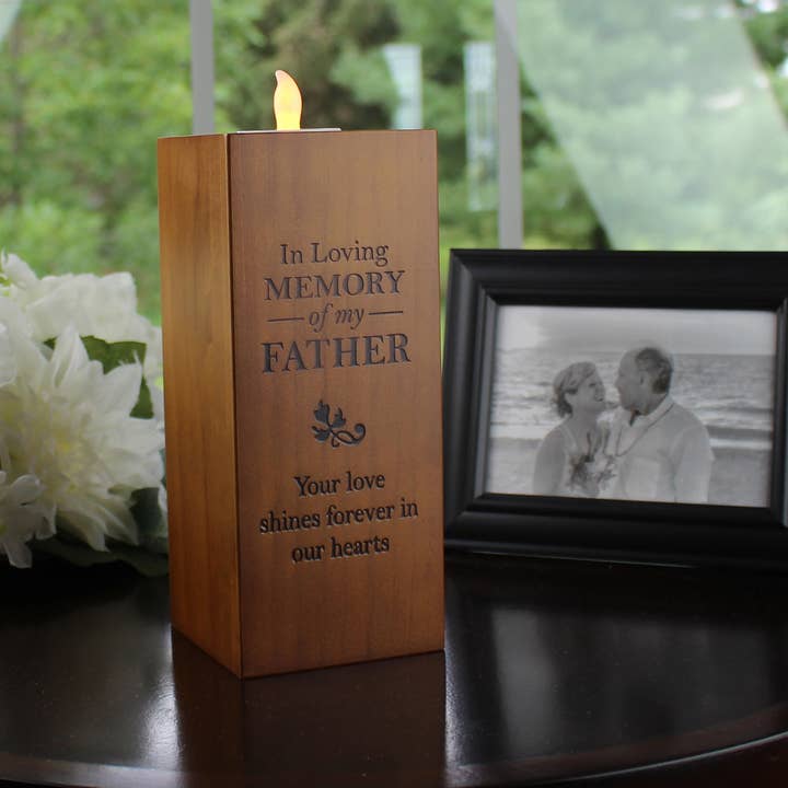 Lillian Rose - Wholesale Candle Holder - In Loving Memory Father Memorial Tea Light Holder2
