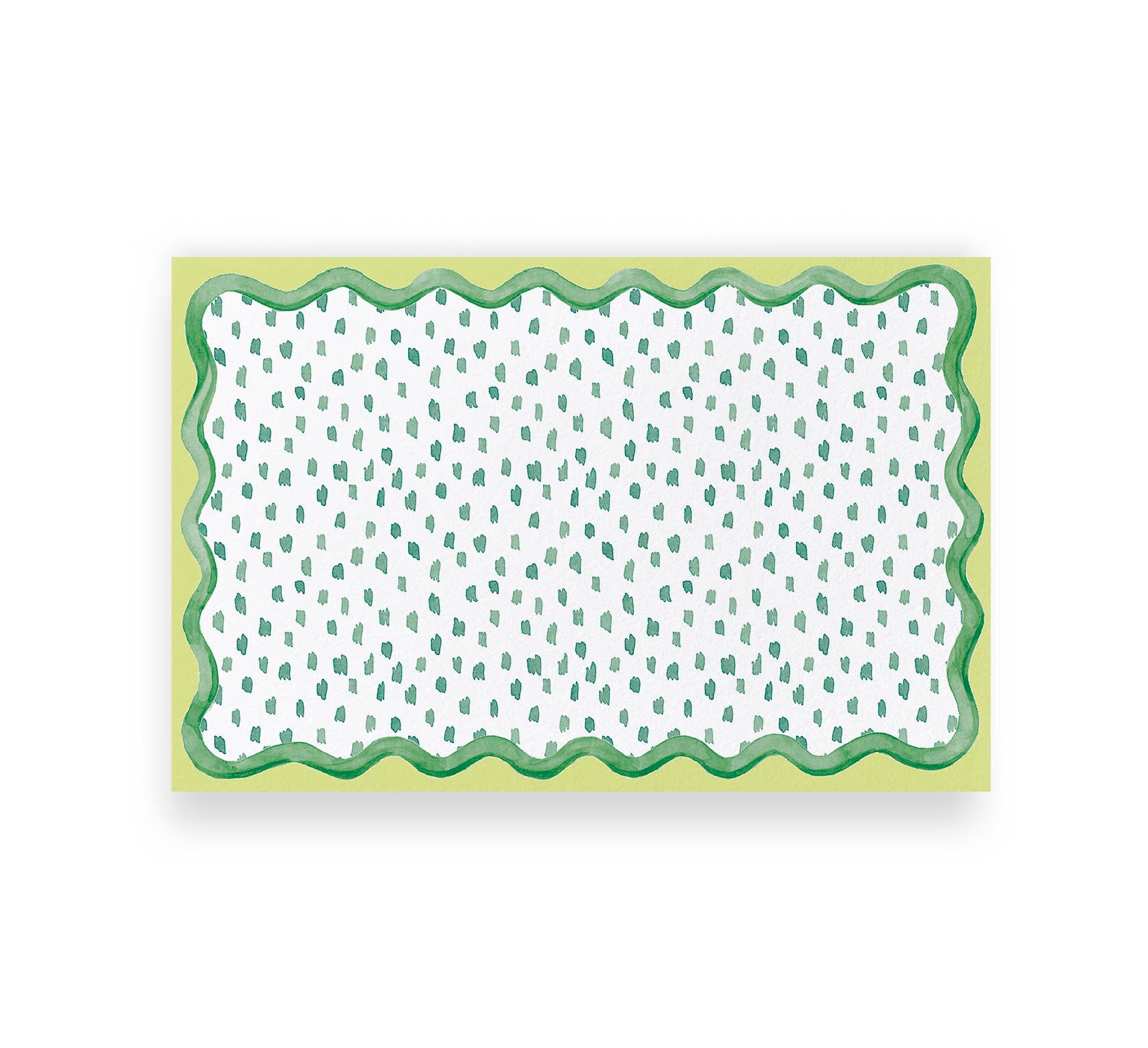 Ellen Davis Creative - Vendita all'ingrosso Tovagliette monouso - Tovagliette di carta a pois verdi | Set di 24