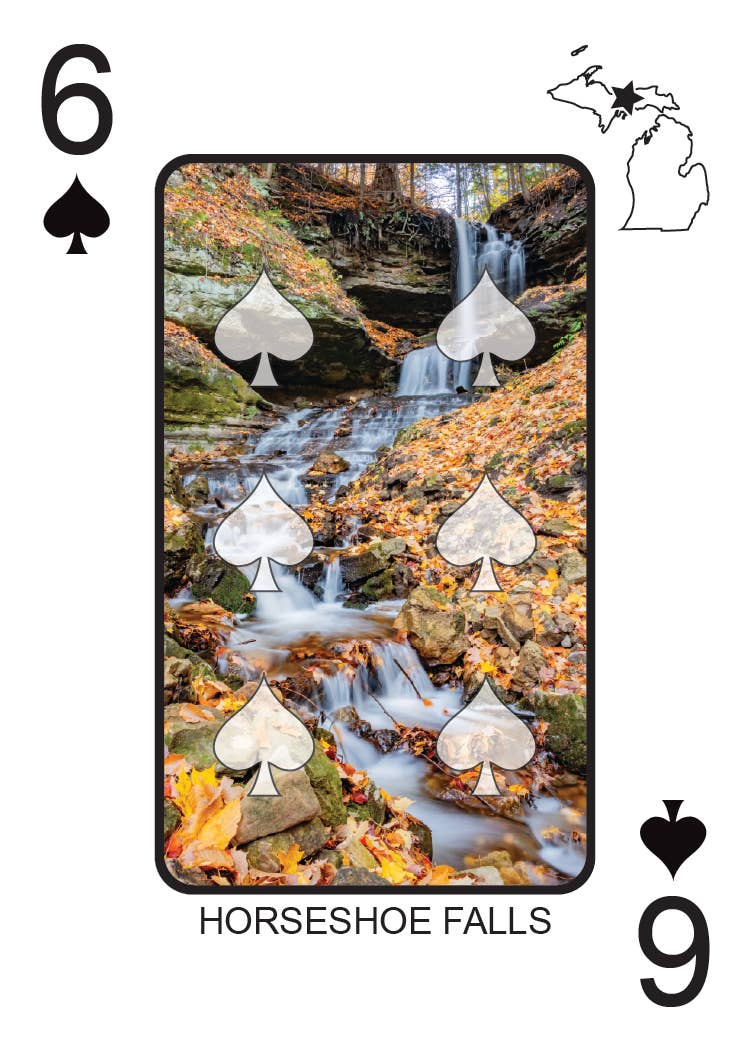 Phil Stagg Photography - Wholesale Playing Cards - WATERFALLS OF MICHIGAN - Playing Cards - Euchre Friendly7