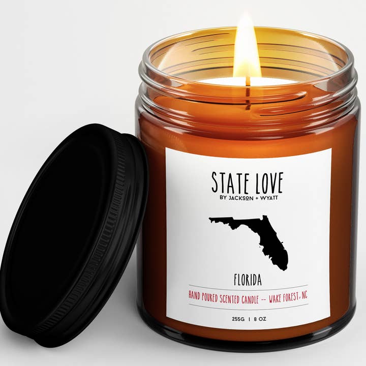 Hand Poured Florida Scented Candle for wholesale by Jackson + Wyatt