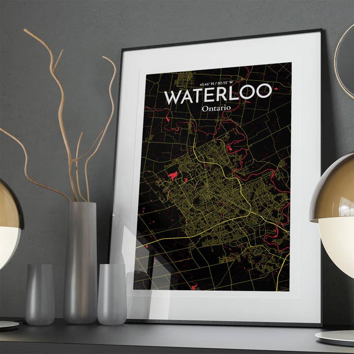 OurPoster.com - Wholesale Poster - Waterloo City Map Poster18