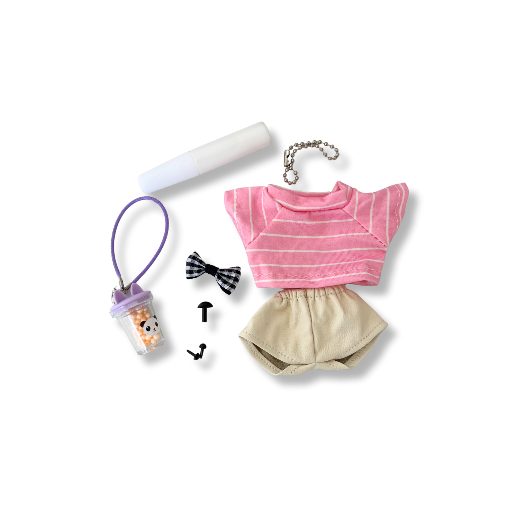 MODEUN SHOP - Wholesale DIY Craft Kit - BOBA GIRL MORU BEAR DIY KEYCHAIN KIT1