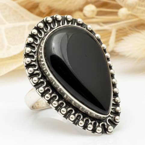 Onyx Stone Ring for wholesale by Produtos Namasté
