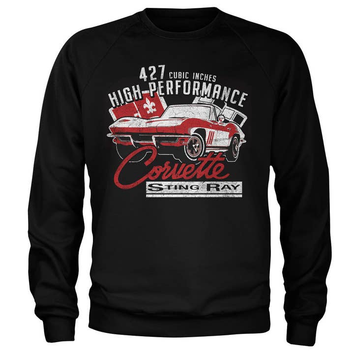 Black Corvette High Performance Sweatshirt for wholesale on Faire