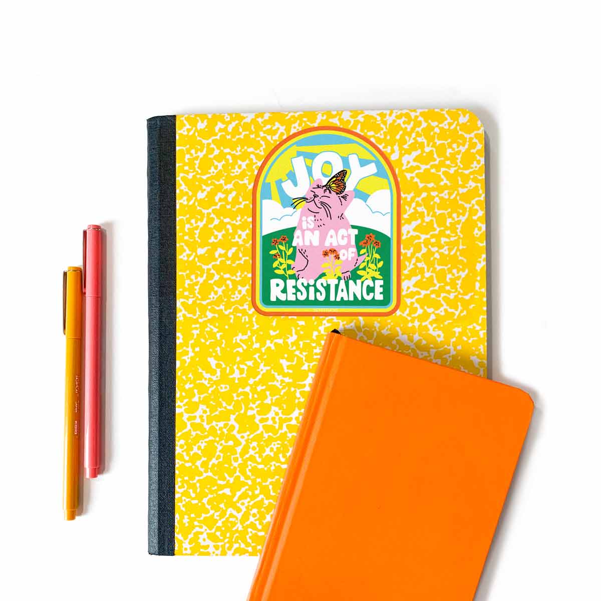 5 Eye Studio - Wholesale Sticker - Joy is an Act of Resistance Kitten Vinyl Sticker3