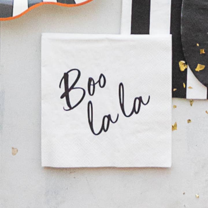 Bonjour Fête - Wholesale Disposable Napkin - BOO LA LA COCKTAIL NAPKINS2