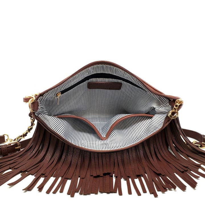 MiMi Wholesale - Wholesale Crossbody Bag - Women's - E031 Samantha Fringe Crossbody Bag12