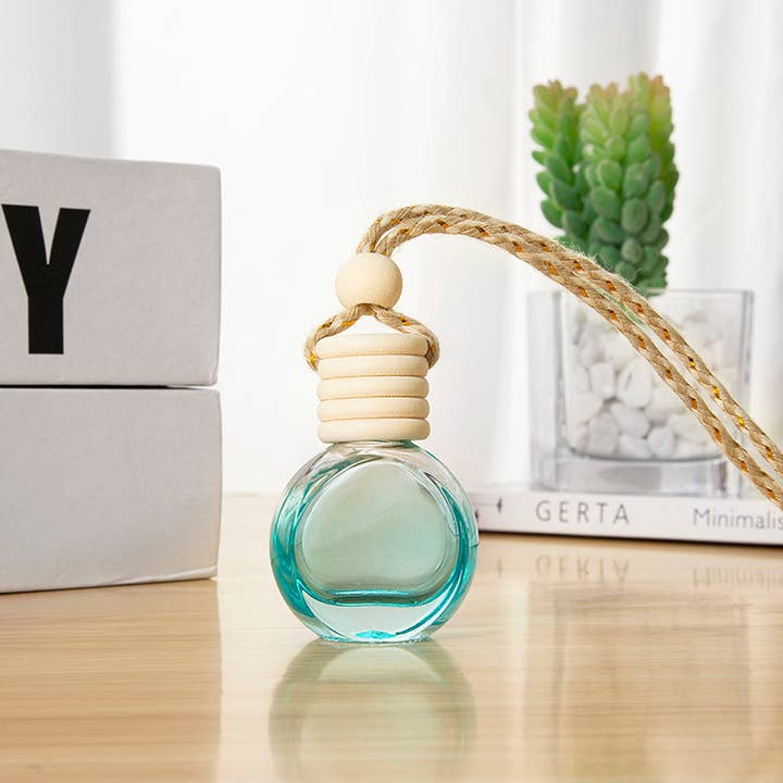 Candles Meta - Wholesale Car Freshener - Unisex - 10ml Colored Round Car Air Freshener Hanging Empty Bottle