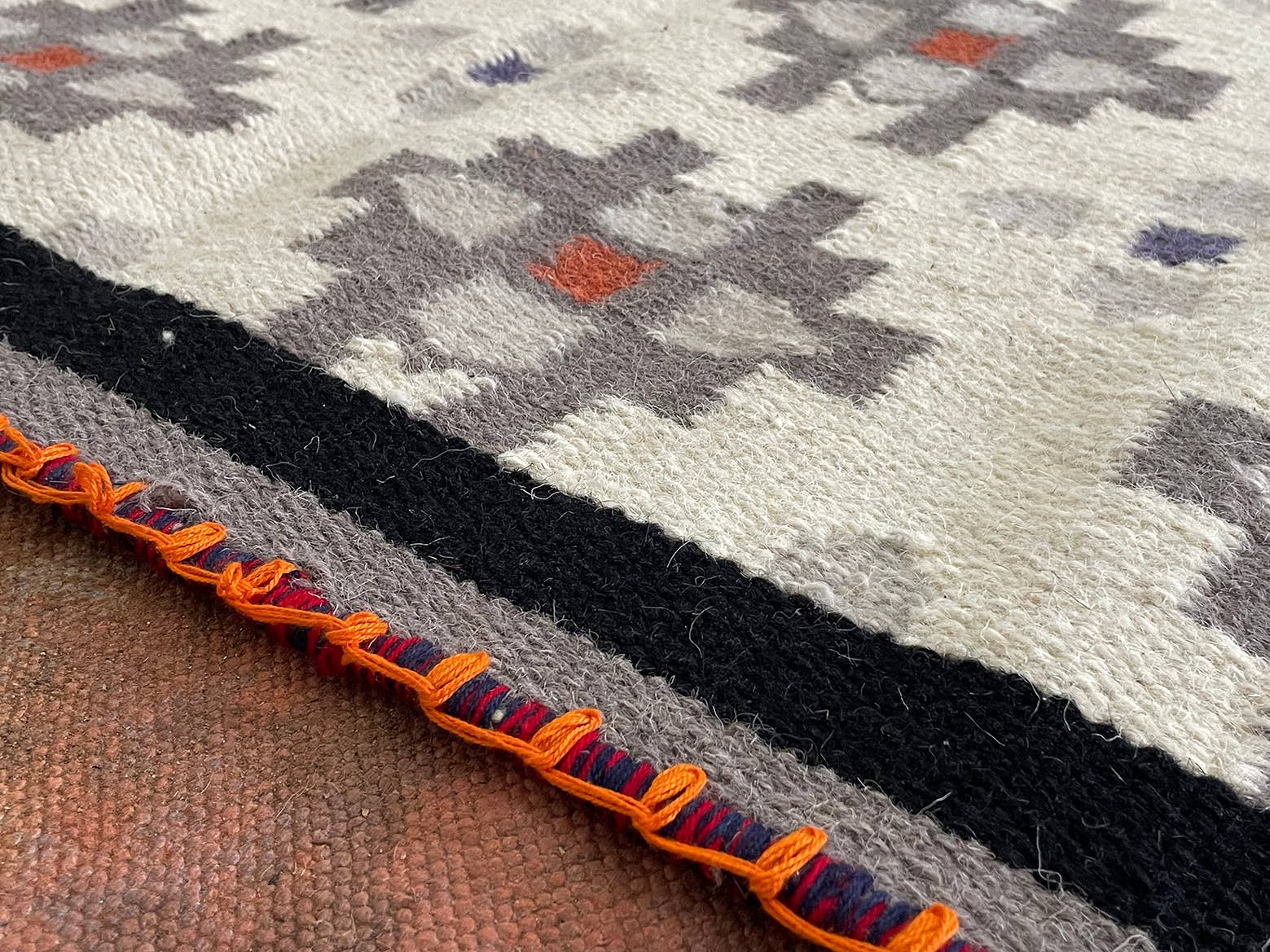 Rugs Boutique - Wholesale Runner Rug - 2.6x4 Ft-Wool Handwoven Kilim Runner, Entryway, RUG\CARPET. 4