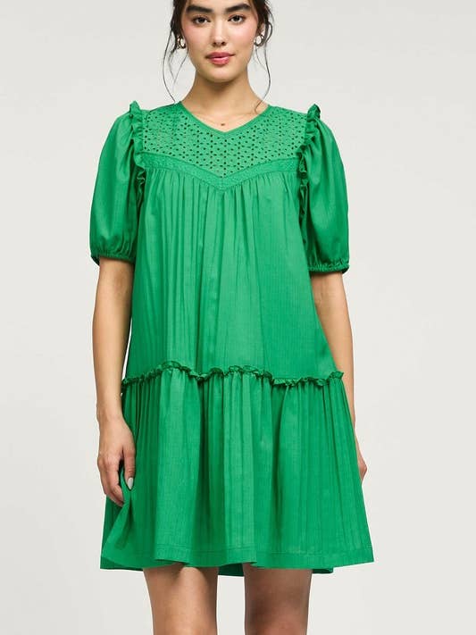 Ögla Volangdetaljerad Miniklänning för wholesale av Current Air