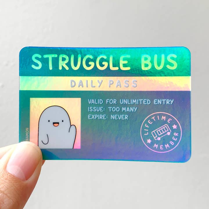 Maison Chanamon – Engroshandel Klistermærke – Kæmpebuspas Holografisk Klistermærke0