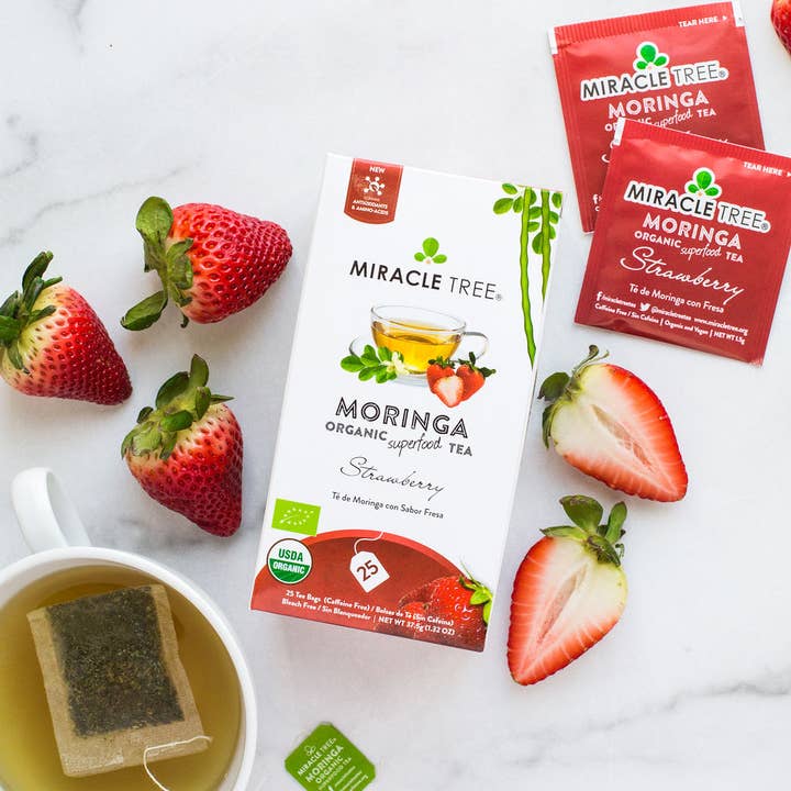 Miracle Tree - Wholesale Tea Bags - Organic Moringa Tea: Strawberry8