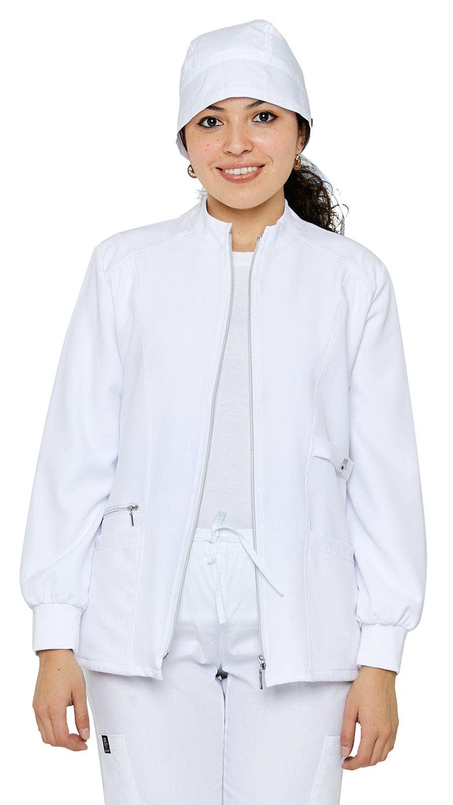 Dress A Med - Wholesale Jacket - Women's - Women's Stretch Zipper Warm Up Uniform Jacket3
