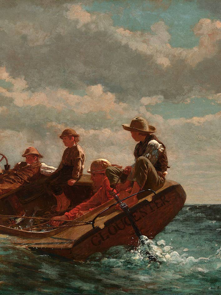 Breezing Up (A Fair Wind) di Winslow Homer per la vendita all'ingrosso da parte di Keep Calm Collection