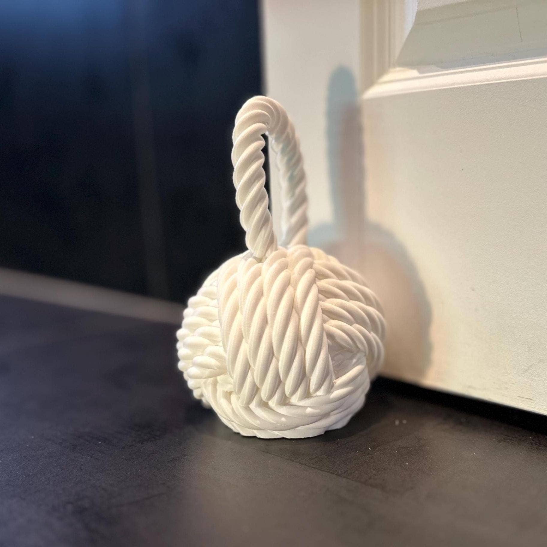 <3 Studio - Wholesale Door Stop - Nautical Knot Door Stopper | Fillable Rope Knot Door Weight1