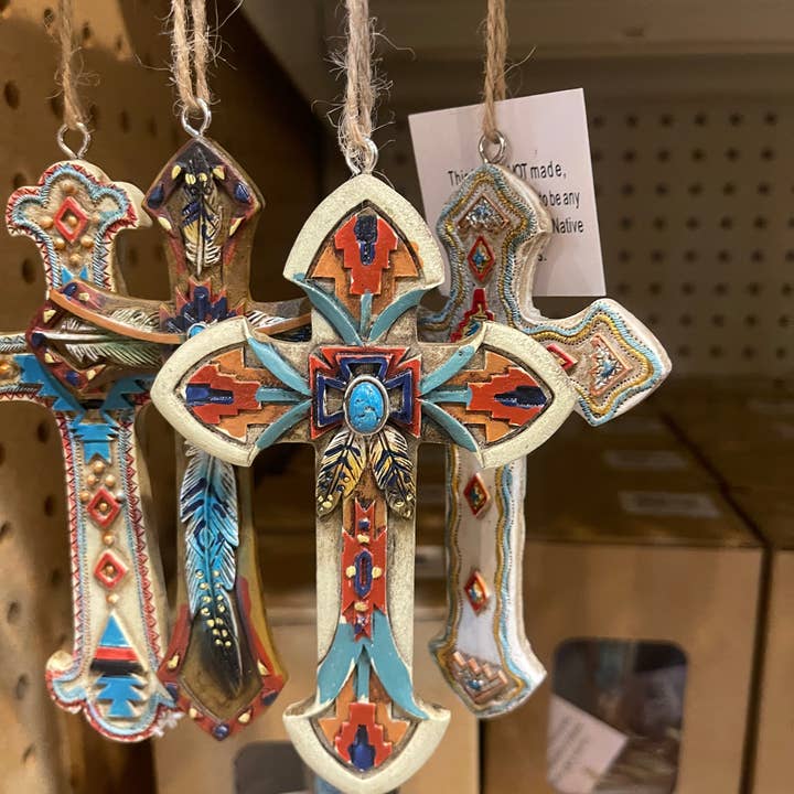 Broads Market - Wholesale Ornament Set - Western Aztec Cross Ornaments