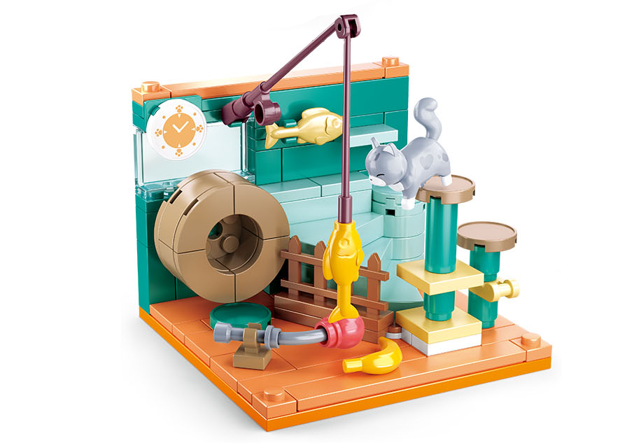 Texas Toy Distribution – wholesale Building set – Child – Mini Handicrafts Pet Display Building Brick Set8