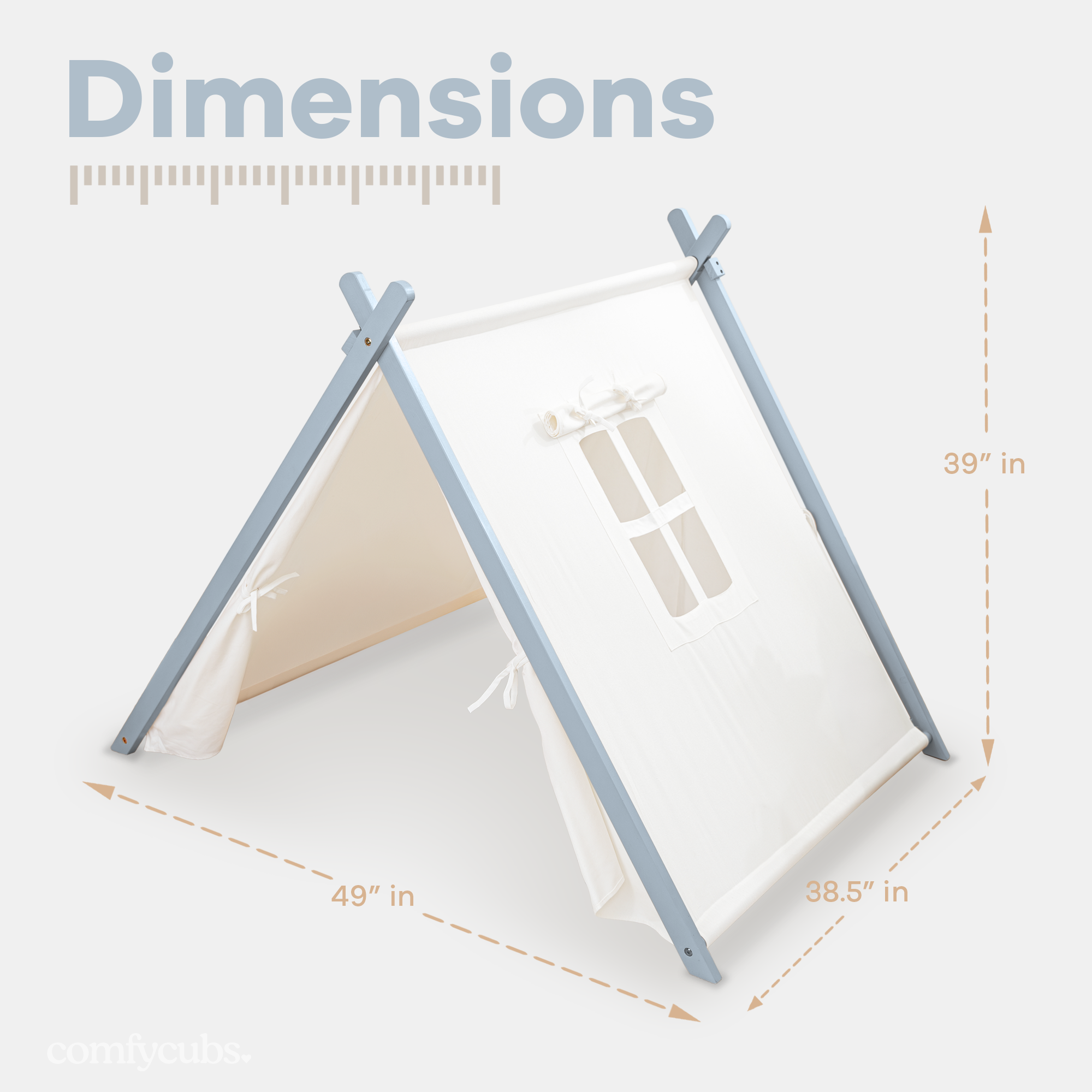 Comfy Cubs – wholesale Tält - Barn – Barnens lektält, inomhus lektält i canvas av Comfy Cubs11
