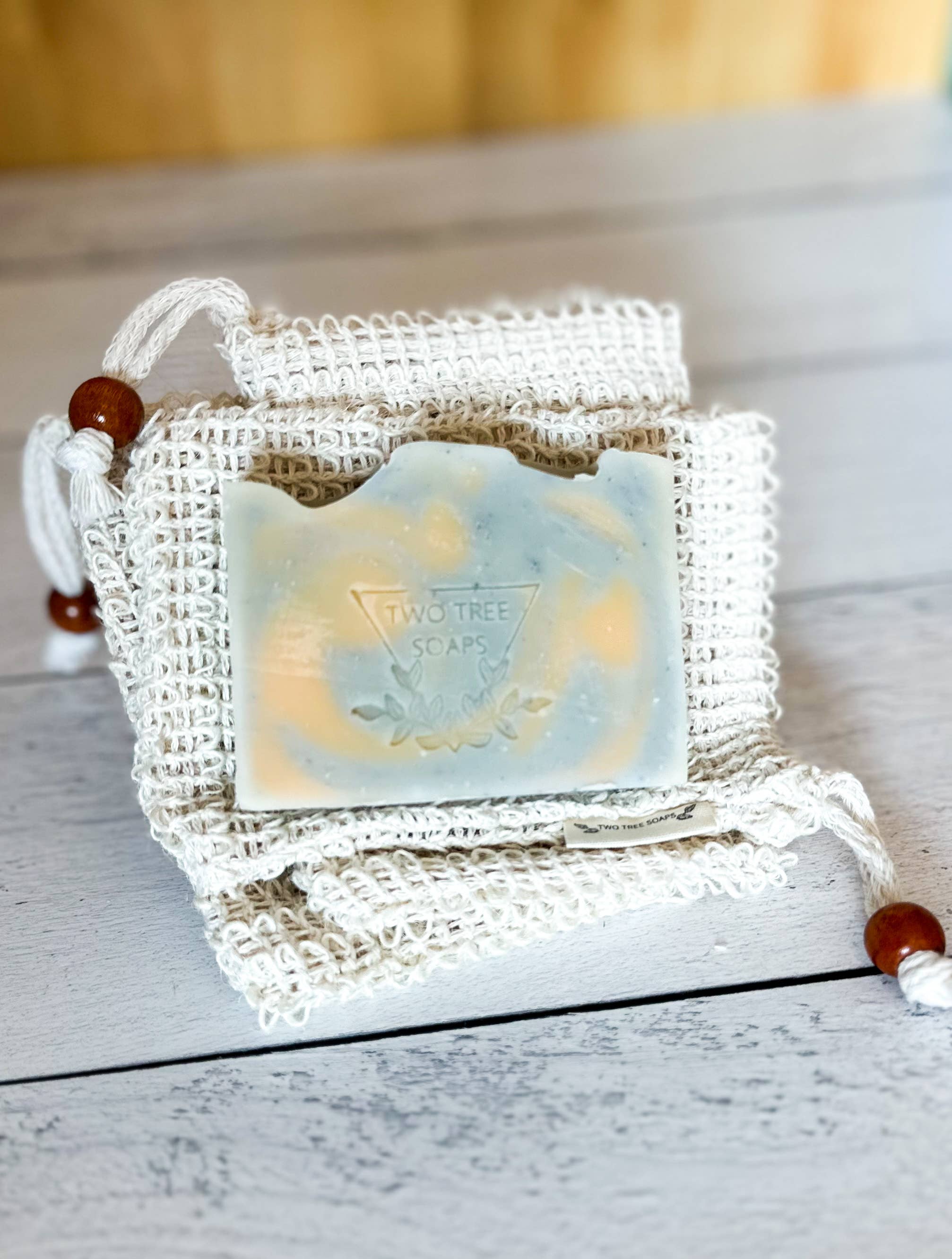Two Tree Soaps - Wholesale Soap Pouch/Sack/Bag - Sisal Soap Scrap Saver2