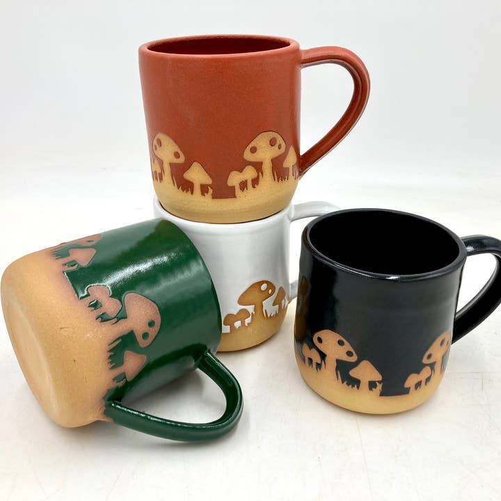 Ruby Farms Pottery - Wholesale Coffee Mug - Cottage Core Mushroom Mug4