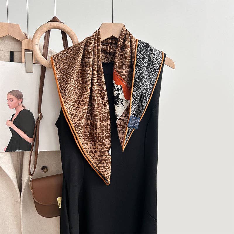 Marayn - Wholesale Scarf - Women's - Luxury Silk  Wool Scarf Chic Style 202548