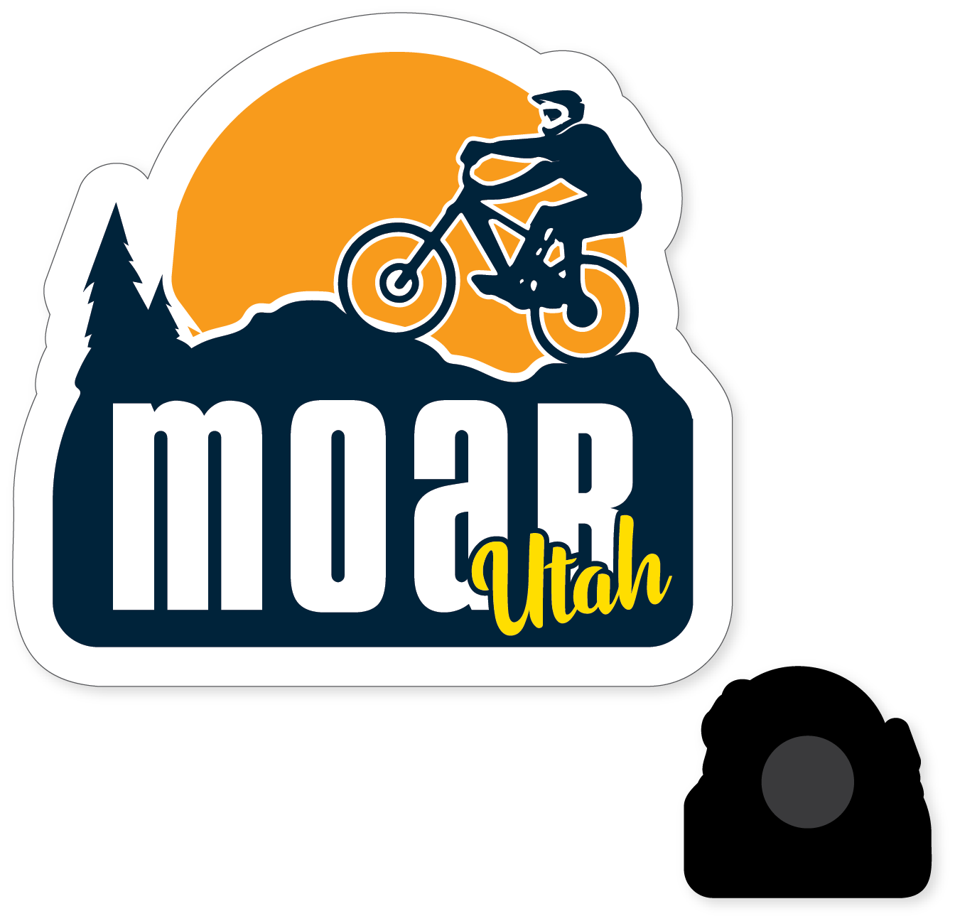 Morris Magnets - Wholesale Magnet - Magnet - Utah Moab with Mountain Biker1