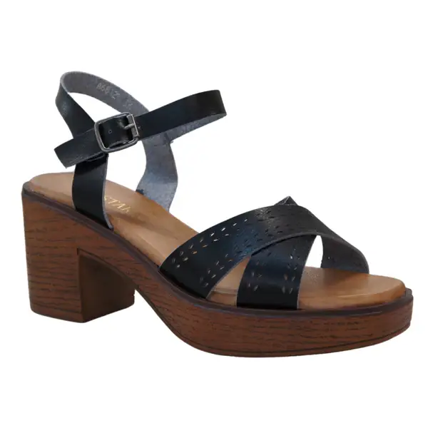 Top Staka – wholesale Sandals – Women's – Women's Platform Wood Effect Heels Cushioning Sandals10