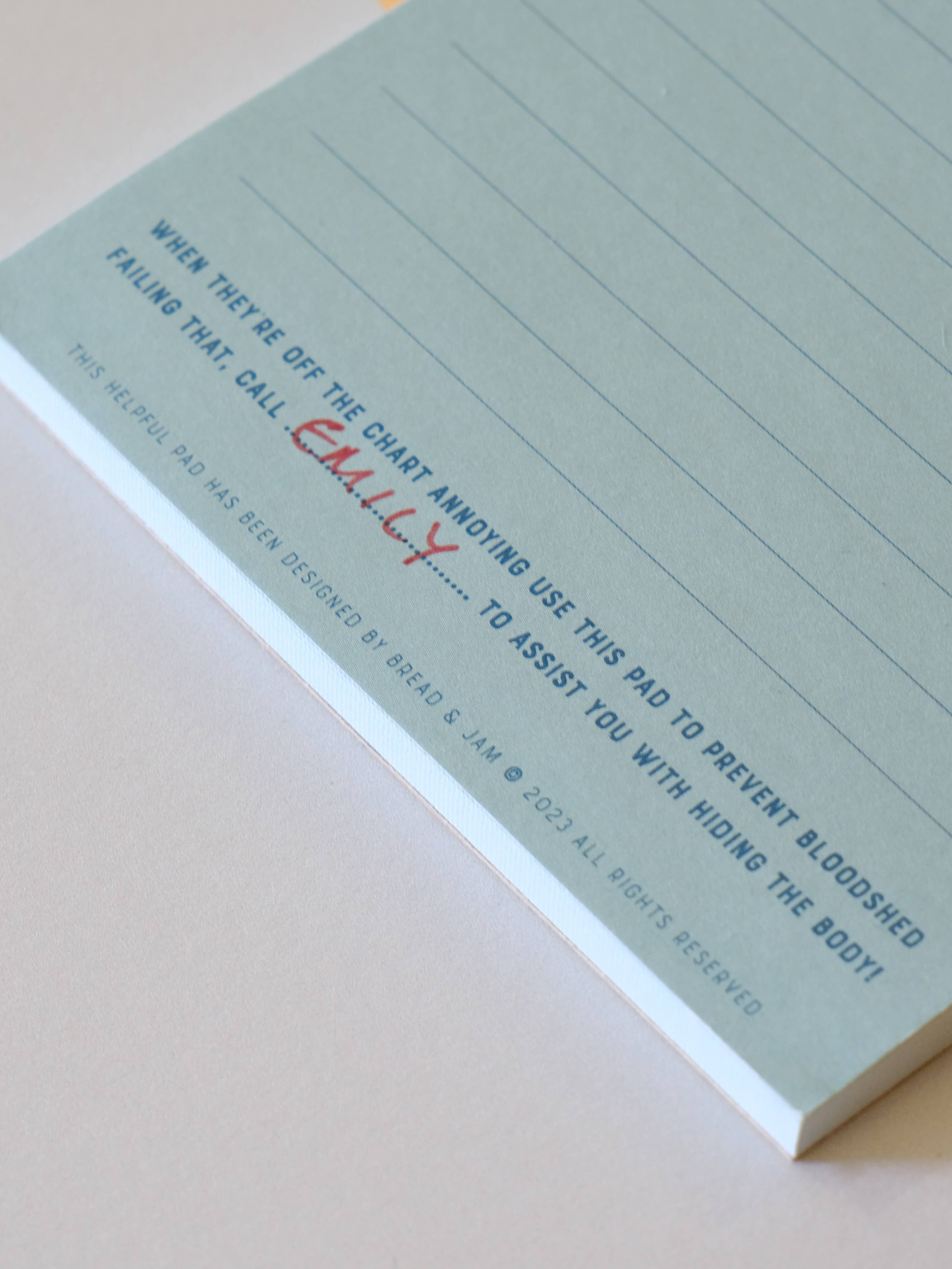 REMOVED BRAND - Vendita all'ingrosso Bloc notes - Motivi per non uccidere il mio partner Notepad3