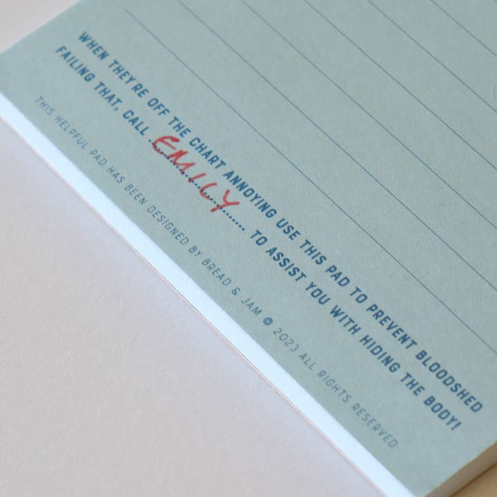 REMOVED BRAND - Vendita all'ingrosso Bloc notes - Motivi per non uccidere il mio partner Notepad3